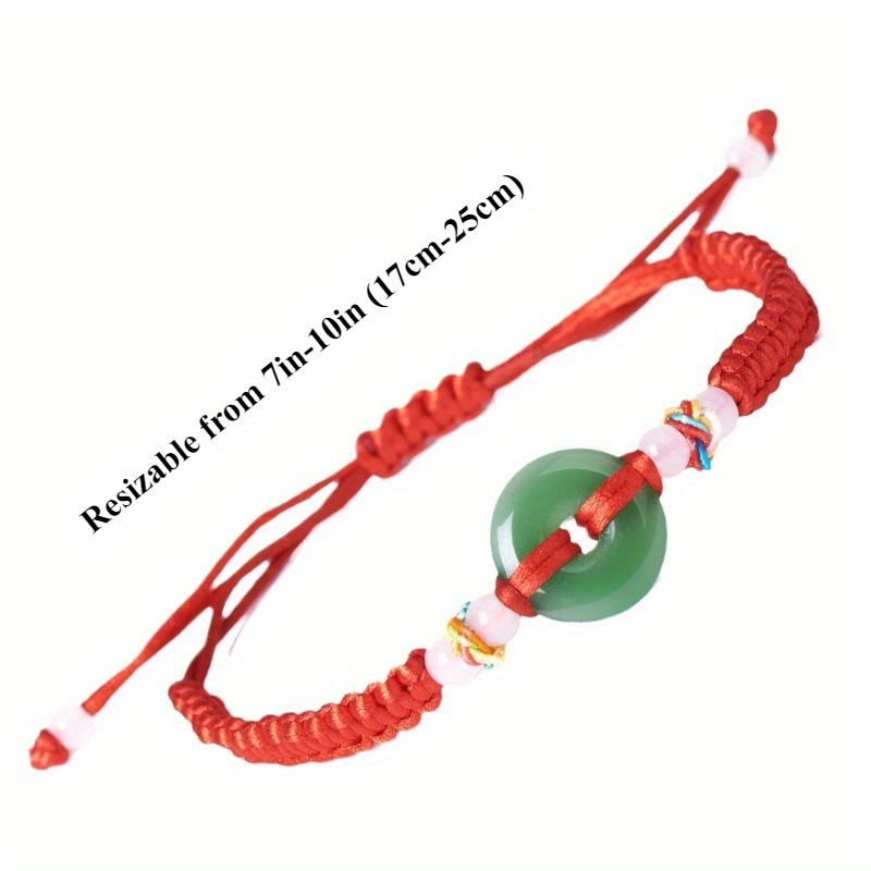 2pcs Red Rope Couple Bracelets Lucky Peace Gift